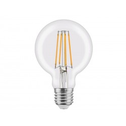 Ampoule led à filament, globe 80mm, E27, 470lm  40W, blanc chaud, LEXMAN|Sanifer