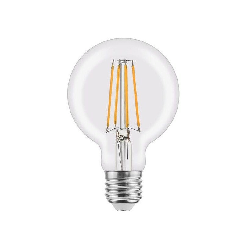 Ampoule led à filament, globe 80mm, E27, 470lm  40W, blanc chaud, LEXMAN|Sanifer