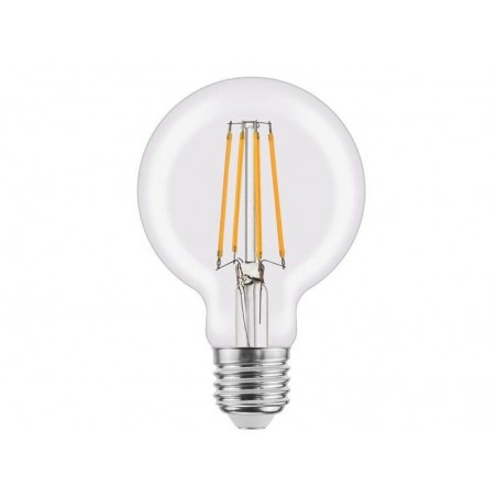 Ampoule led à filament, globe 80mm, E27, 470lm  40W, blanc chaud, LEXMAN|Sanifer