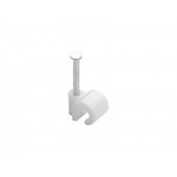 Lot de 100 attaches-fils, diamètre de 4 à 7 mm, L. 20 mm, blanc|Sanifer