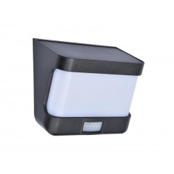 Applique extérieur solaire Fano, détection, 1000 lumens, IP54, noir, INSPIRE|Sanifer