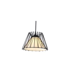 Suspension noir D.220xH.170mm E27 4W 3000K | Sanifer