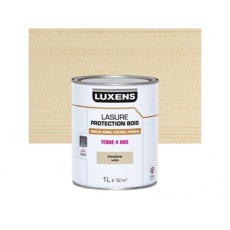 Lasure LUXENS 4 ans incolore satiné 1 Litre| Sanifer