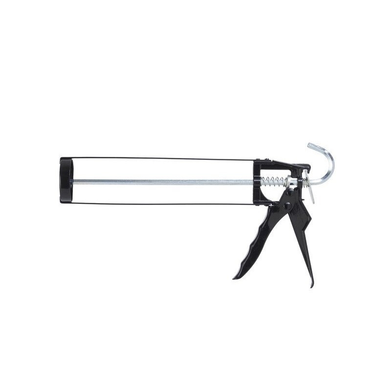 Pistolet mastic/colle 310ml acier noir 1er prix| Sanifer