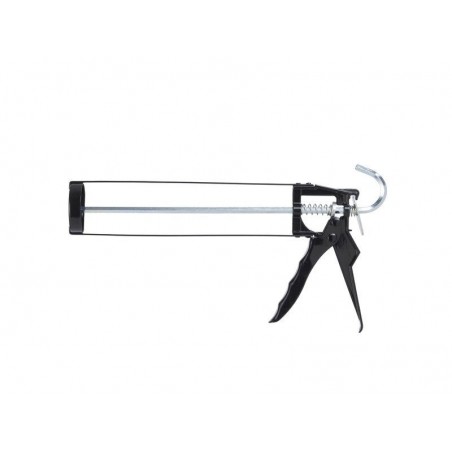 Pistolet mastic/colle 310ml acier noir 1er prix| Sanifer