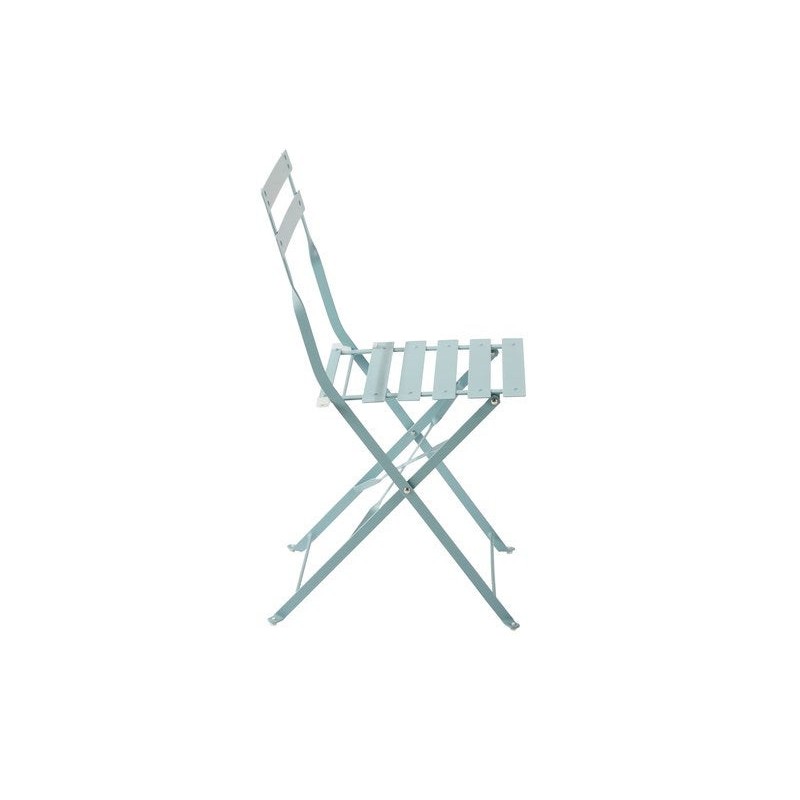 Chaise de jardin NATERIAL Flora en acier bleu| Sanifer