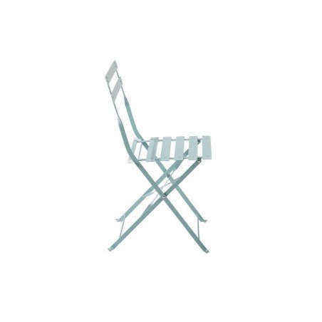 Chaise de jardin NATERIAL Flora en acier bleu| Sanifer