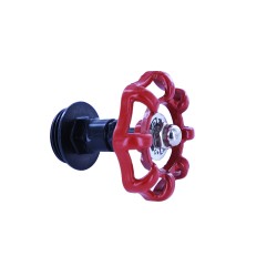 Support de barre de penderie D25 mm rond rouge| Sanifer