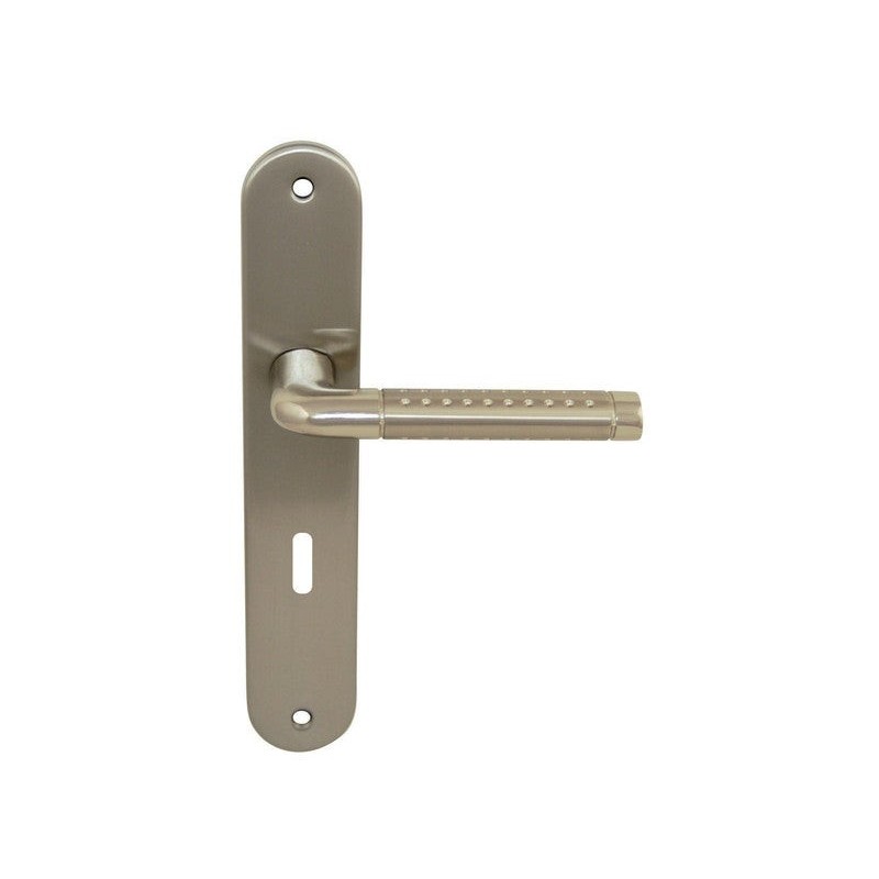 2 poignées de porte Tolbiac trou de clé Inspire aluminium 195 Mm|Sanifer