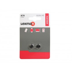 Lot de 2 piles alcaline Lr44 1.5 V Lexman|Sanifer