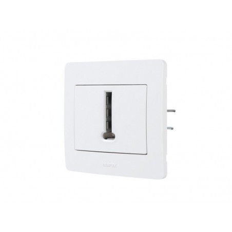 Prise Téléphone diam2 debflex Blanc|Sanifer