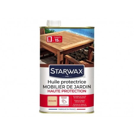 Huile protectrice teck et bois exotiques 1 l STARWAX|Sanifer