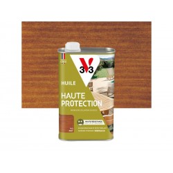 Huile pour bois extérieur V33 Haute protection teck mat 1 l|Sanifer