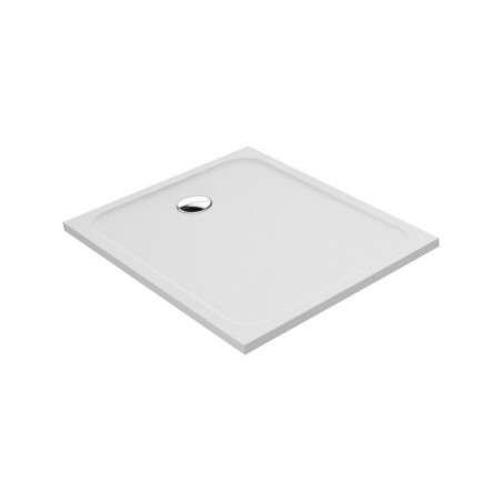 Receveur de douche, résine, blanc L.100 x l.80 cm, Easy|Sanifer