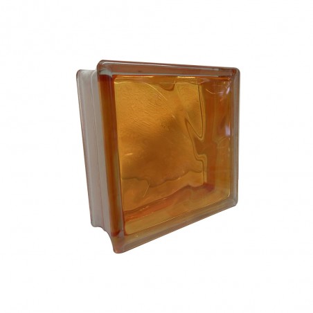 Brique de verre In-colored saffron yellow JH063 | Sanifer
