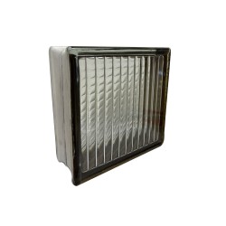 Brique de verre s-color brown parallel 190x190x80xmm(1c:6pcs) | Sanifer