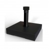 Pieds de parasol carré noir L 25KG  | Sanifer