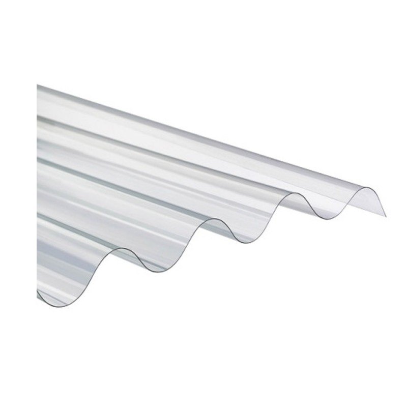 Tôle ondulée translucide 90 cm de large| Sanifer