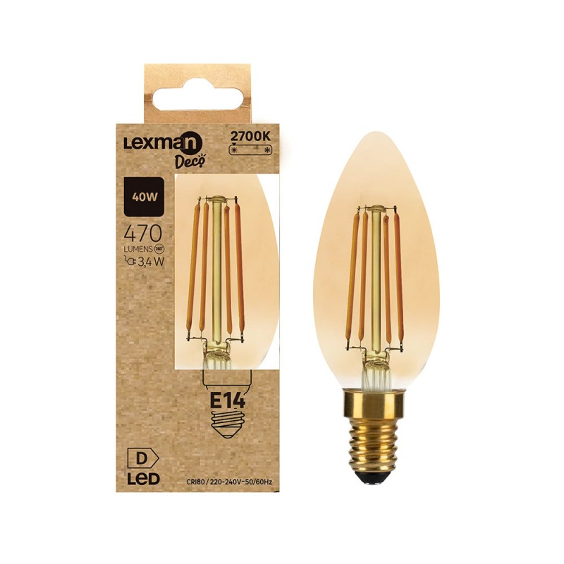 Ampoule led Flam E14 40W 2700K Amb|Sanifer Tamatave