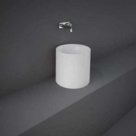 Lavabo à poser rond RAK-PETIT 36 cm sans trou pour robinetterie |Sanifer