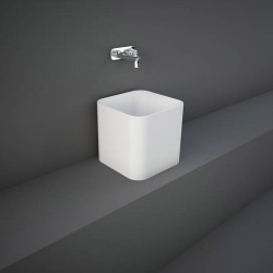 Lavabo à poser carré RAK-PETIT 36cm sans trou pour robinet |Sanifer