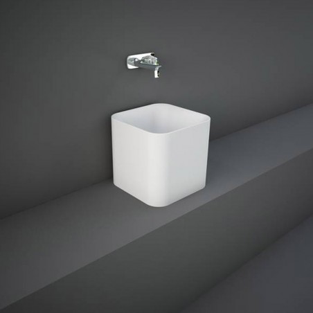 Lavabo à poser carré RAK-PETIT 36cm sans trou pour robinet |Sanifer