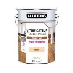 Vitrificateur parquet haute resistance LUXENS, incolore satine, 5 l|Sanifer