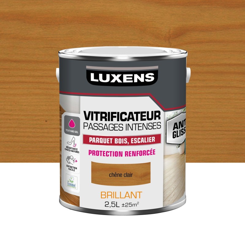 Vitrificateur  parquet chêne brillant 2.5L|Sanifer