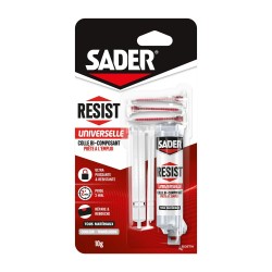 Colle seringue epoxy bi-composant universelle resist SADER, 10g|Sanifer