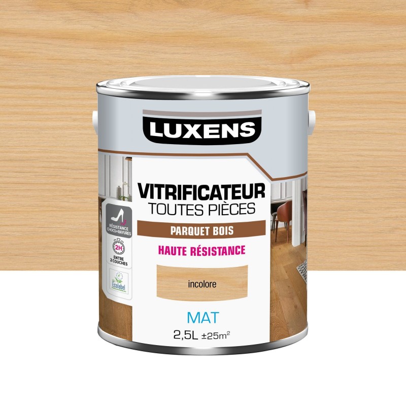 Vitrificateur parquet incolore mat  2.5L|Sanifer