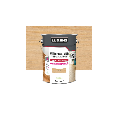 Vitrificateur parquet Passages intenses LUXENS, incolore satine, 5 l | Sanifer