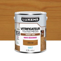 Vitrificateur parquet haute resistance LUXENS, chêne clair mat, 2.5 l|Sanifer
