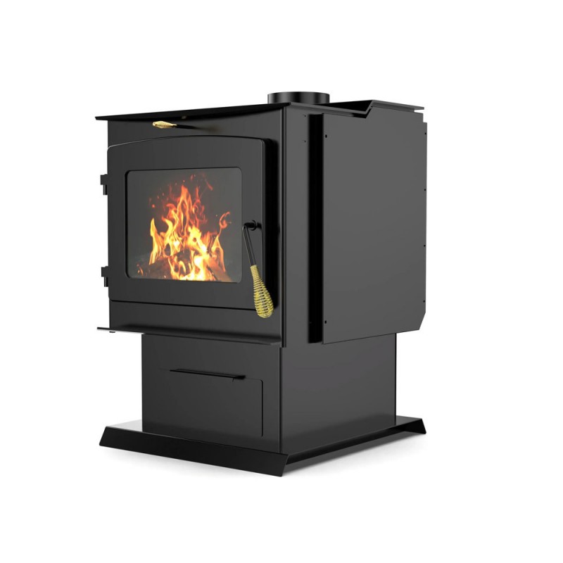Poêle à bois R2500A - 582,5X730X837mm sortie D152,4mm| Sanifer