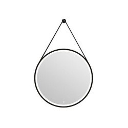 Miroir led barber black d.60 cm - Sanifer