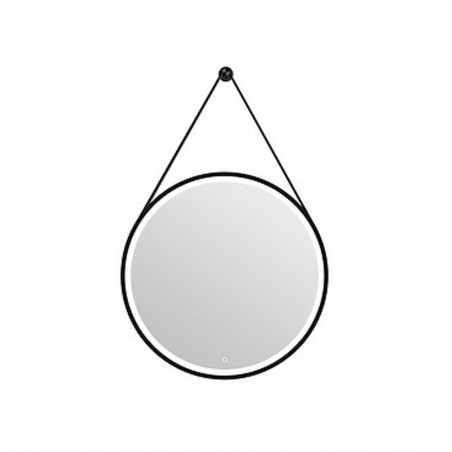 Miroir led barber black d.60 cm - Sanifer