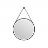 Miroir led barber black d.60 cm - Sanifer