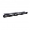 Panneau de brassage 19"" 1U 24 ports Cat 6 - Sanifer