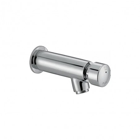 Robinet mural fermeture automatique type poussoir chrome L160mm - Sanifer