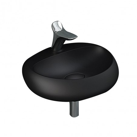 Lavabo Cloud noir matt 55cm |Sanifer