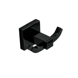 Patère double Harmony noir PVD -Sanifer