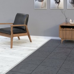 Barre de seuil adhésive  bombe alu mat métallique 830x30mm | Sanifer