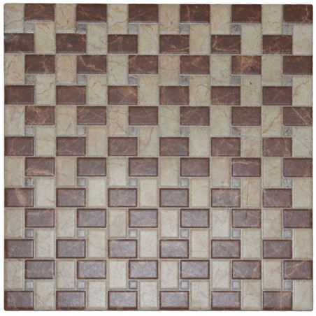 Carrelage sol33.3x33.3cmHm Mosaico crema - 1c:1.22m²:11pcs:28kg