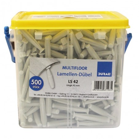 Cheville 6x42mm profil multifloorb(500pcs) - DURAL - meilleure qualité