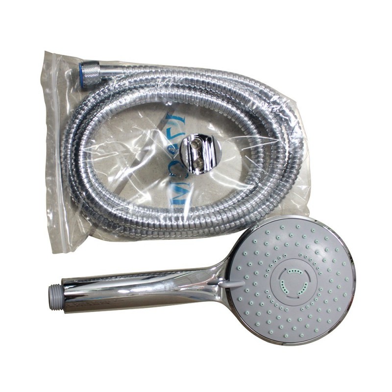 Kit support + douchette vita + flexible laiton chromé*