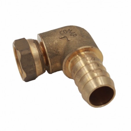 Coude femelle terminal écrou libre 20x3-4