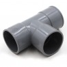 Té PVC à coller 87° femelle-femelle D40mm