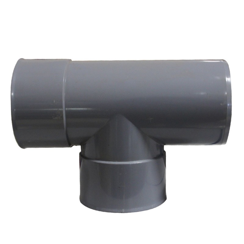 Té en PVC 87° mâle-femelle Ø100mm