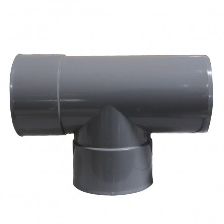 Té en PVC 87° mâle-femelle Ø100mm
