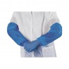 Manchette polyethylène bleu