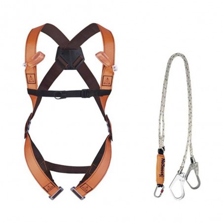 Harnais de sécurité avec absorbeur corde 2m